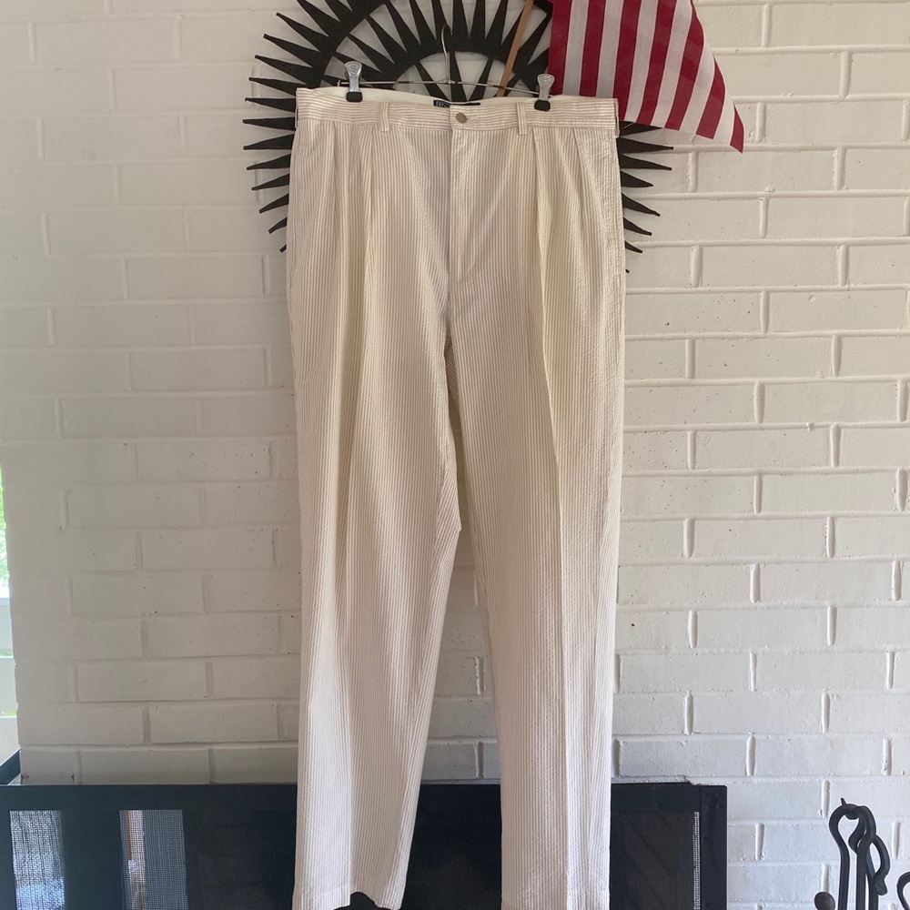 Seersucker men’s slacks